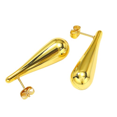 Wassertropfen-Ohrringe für Damen, Edelstahl, Tropfenform, leichtes Accessoire, eleganter Schmuck, Geschenk, Tropfen-Ohrstecker von Arecobticy