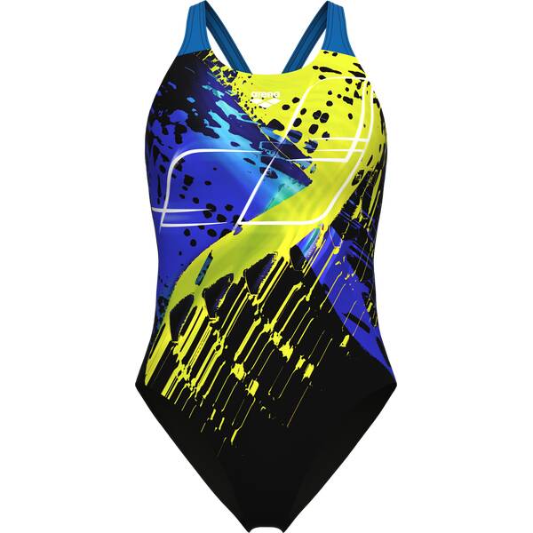 ARENA Damen Schwimmanzug WOMEN'S FUNNY SPOT SWIMSUIT V BACK LB von Arena
