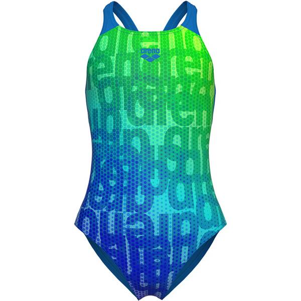 ARENA Kinder Schwimmanzug GIRL'S MULTI COLOURS SWIMSUIT V BACK von Arena