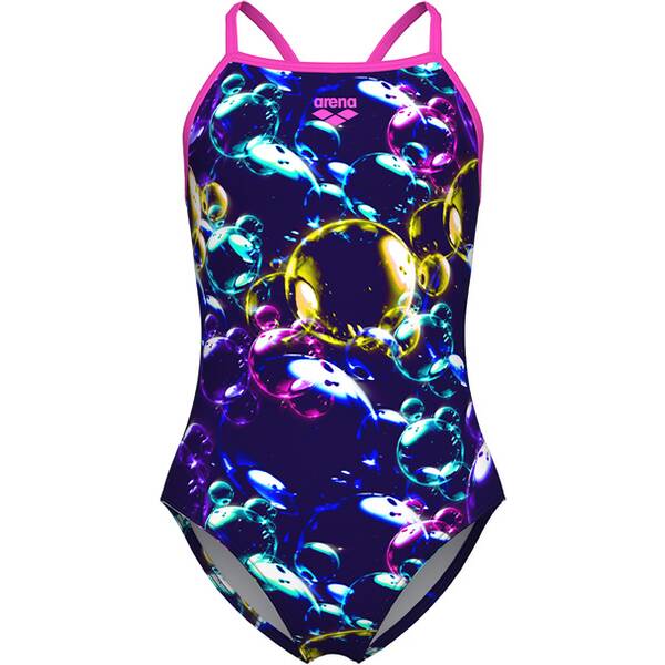 ARENA Kinder Schwimmanzug GIRL'S SOAP BUBBLES SWIMSUIT LIGHT DROP BACK von Arena