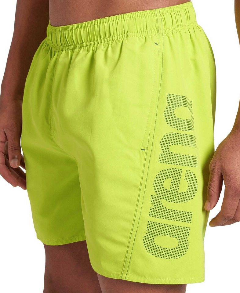 Arena Badehose FUNDAMENTALS ARENA LOGO BOXER R ARTIC LIME-MANGROVE von Arena