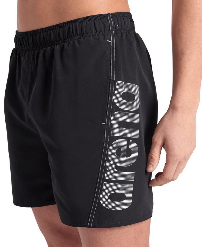 Arena Badeshorts FUNDAMENTALS ARENA LOGO BOXER BLACK-WHITE von Arena