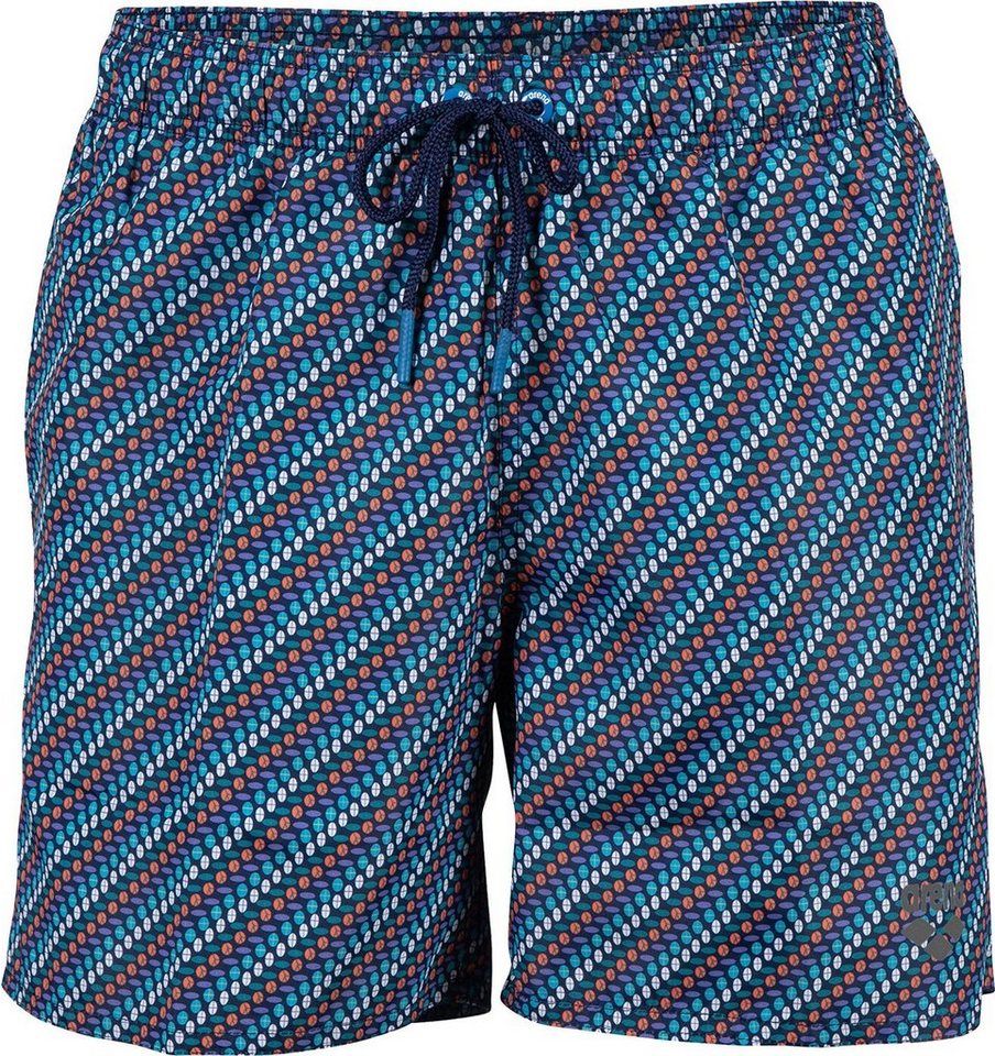 Arena Badeshorts MEN'S BEACH BOXER ALLOVER NAVY-DIAGONAL PATTER von Arena