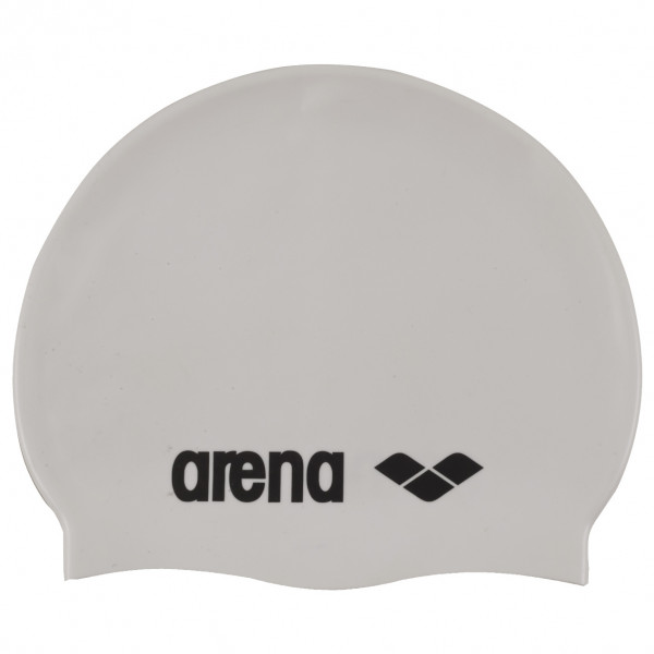 Arena - Classic Silicone - Badekappe weiß/schwarz von Arena