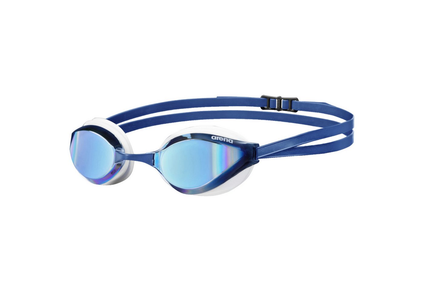 Arena Schwimmbrille arena Python Mirror blue mirror-white, (1-St), Anti-Fog Beschichtung und UV-Schutz von Arena