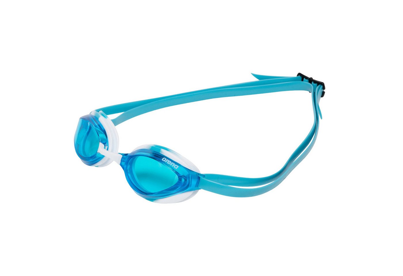 Arena Schwimmbrille arena Python blue-white-sky, (1-St), Anti-Fog Beschichtung und UV-Schutz, Hydrodynamisch optimiert von Arena