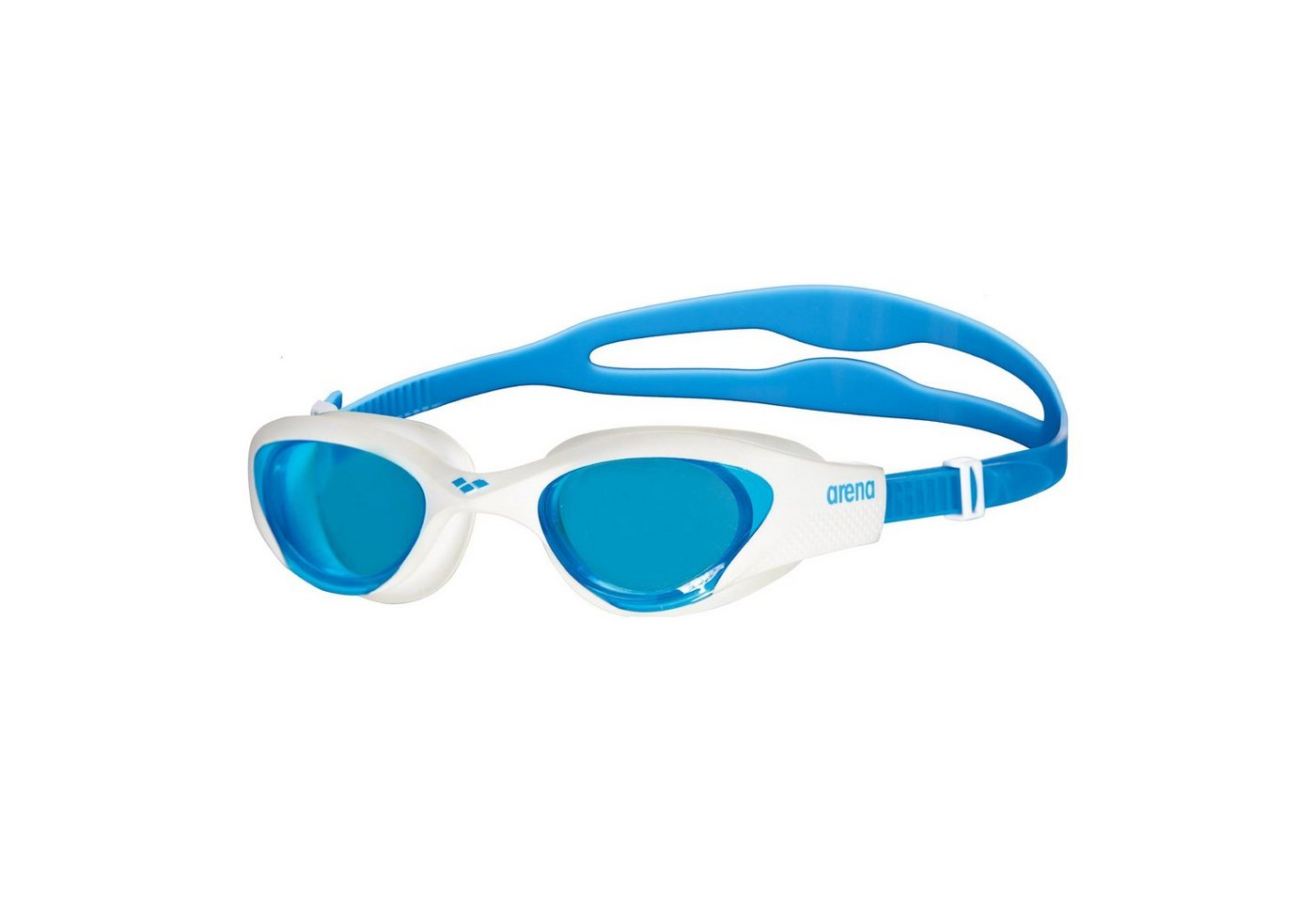 Arena Schwimmbrille arena Schwimmbrille The One light blue-white-blue, sebstjustierender Nasensteg von Arena