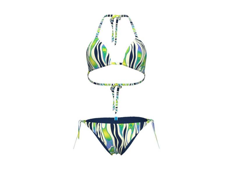 Arena Triangel-Bikini WOMEN'S ARENA WATER PRINT STRING BIKINI TRIANGLE ZEBRA von Arena