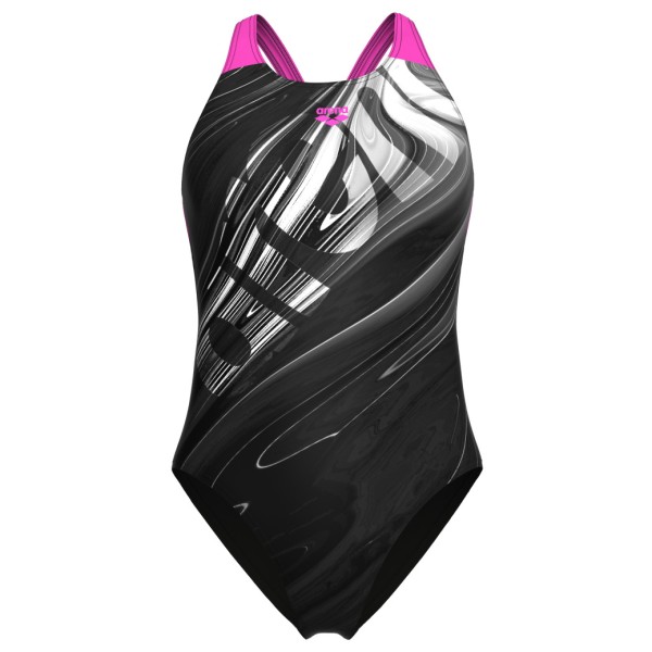 Arena - Women's Flow Swimsuit V Back LB - Badeanzug Gr 40 schwarz von Arena