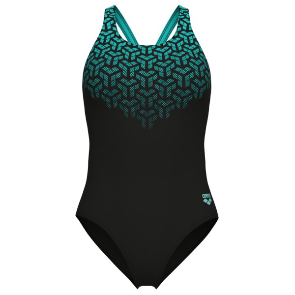 Arena - Women's Kikko V Swimsuit V Back Graphic - Badeanzug Gr 40 schwarz von Arena