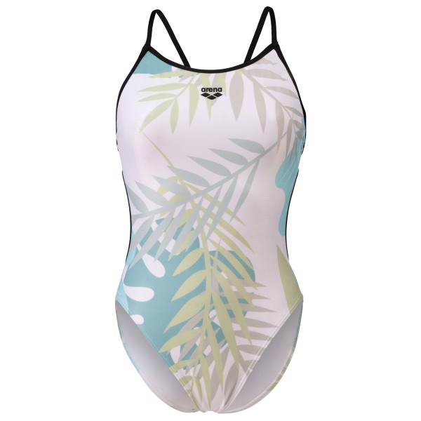 Arena - Women's Light Floral Swimsuit Lace Back - Badeanzug Gr 42 grau von Arena