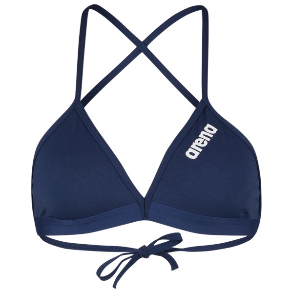 Arena - Women's Team Swim Top Tie Back Solid - Bikini-Top Gr 36;40;42 blau;schwarz von Arena