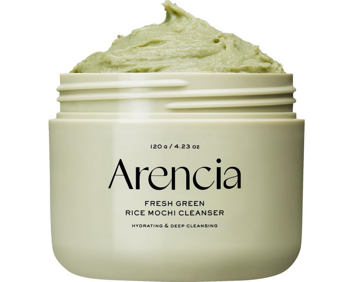 Arencia Gesichts-Reinigungsmousse Fresh Green Rice Mochi Cleanser, 3‑in‑1 Reinigung, Peeling & Maske von Arencia