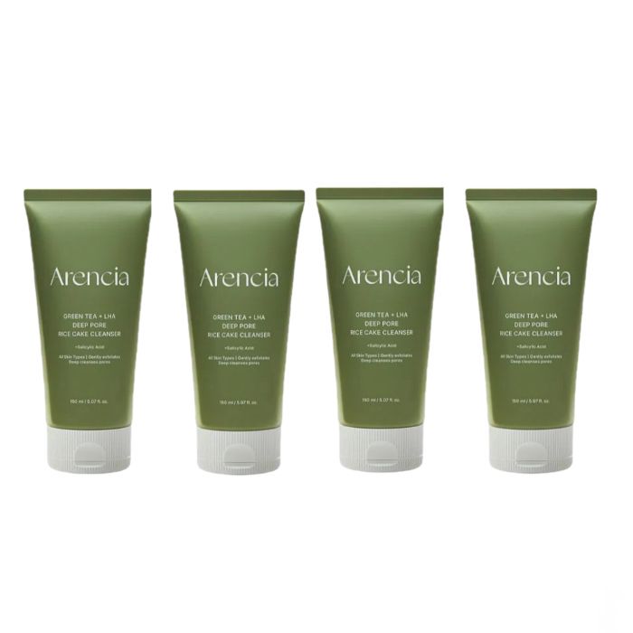 Arencia - Green Tea + LHA Deep Pore Rice Cake Cleanser - 150ml (4ea) Set von Arencia