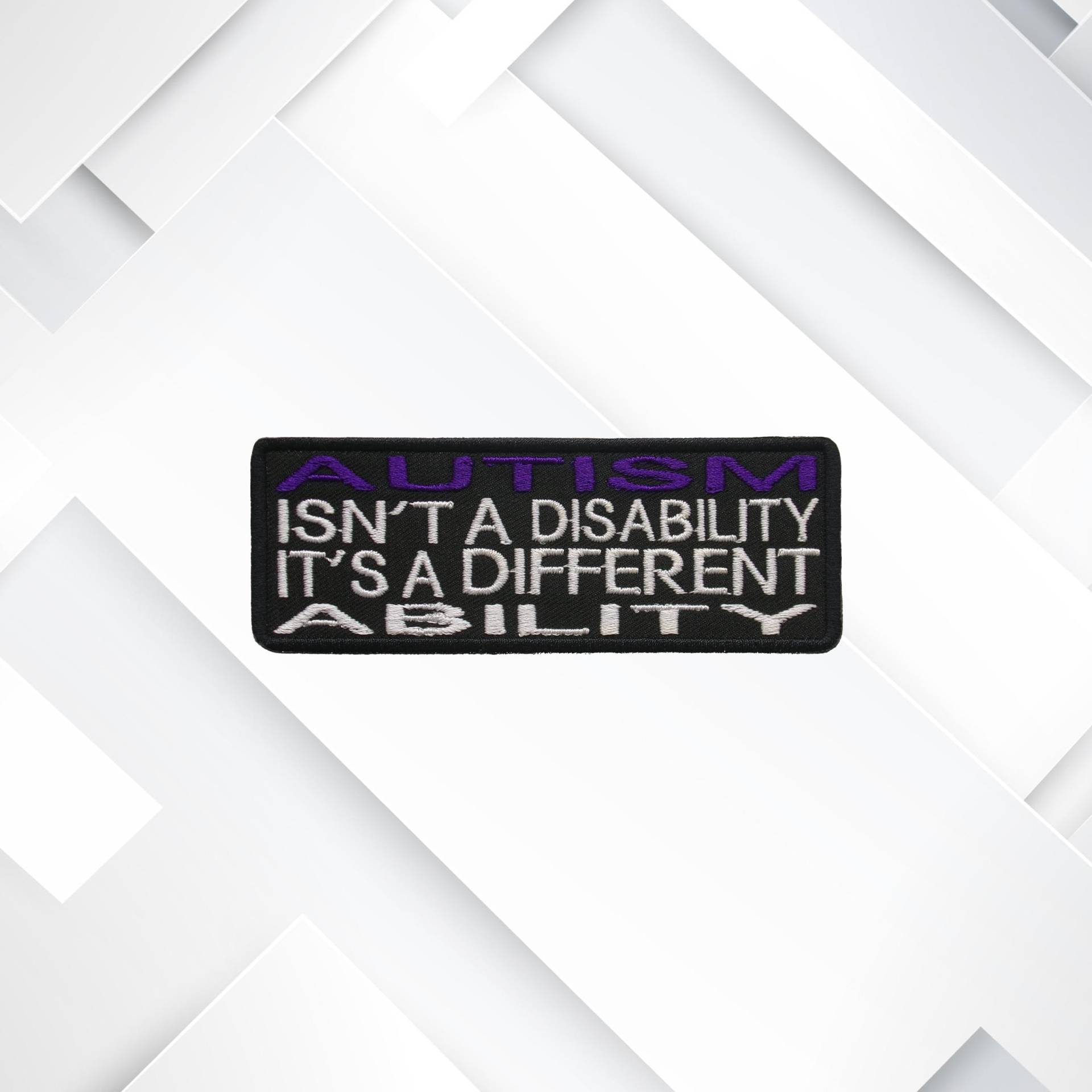 Autism Isn't A Disability Patch - Gesticktes Aufnähen Zum Autismus Awareness Für Jacken, Rucksäcke, Scrubs, Kleidung & Lehrer Autism Isn't A Disability Patch - Gesticktes Aufnähen Zum Autismus Awareness Für Jacken, Rucksäcke, Scrubs, Kleidung & Lehrer von AresDesignCo