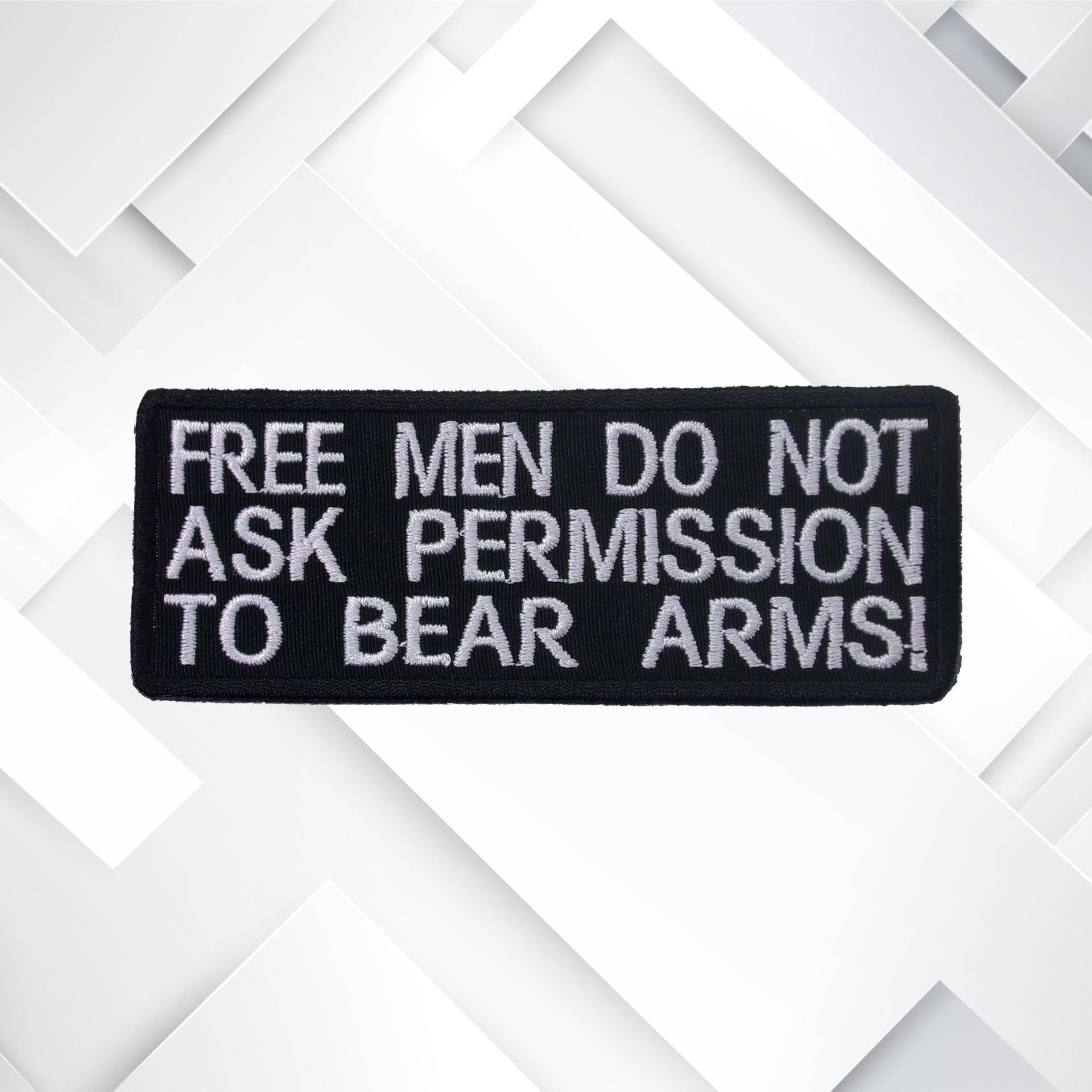Free Men Do Not Fragen Sie Permission Aufnäher - Gestickte 2A Applikation Für Jacken, Westen, Rucksäcke, Taschen & Pro-Gun Geschenkideen Free Men Do Not Fragen Sie Permission Aufnäher - Gestickte 2A Applikation Für Jacken, Westen, Rucksäcke, Taschen & Pro-Gun Geschenkideen von AresDesignCo