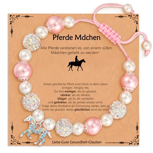 Pferde Armbänder für Mädchen Damen Pferde Zubehör Deko Christmas Valentines Schmuck Geschenke für Enkelin, Nicht Tochter, Teenager Jugendliche und Kinder im Alter von 10 11 12 13 14 15 Jahre. Pferde Armbänder für Mädchen Damen Pferde Zubehör Deko Christmas Valentines Schmuck Geschenke für Enkelin, Nicht Tochter, Teenager Jugendliche und Kinder im Alter von 10 11 12 13 14 15 Jahre. von Aretas