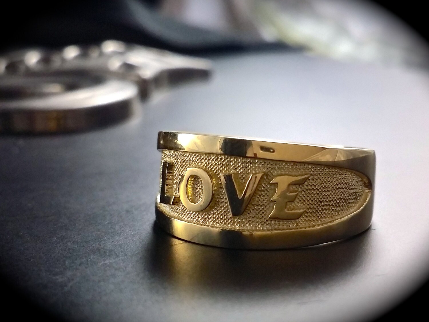 14K Personalisierter Namensring, Benutzerdefinierter Namensring von ArevGold