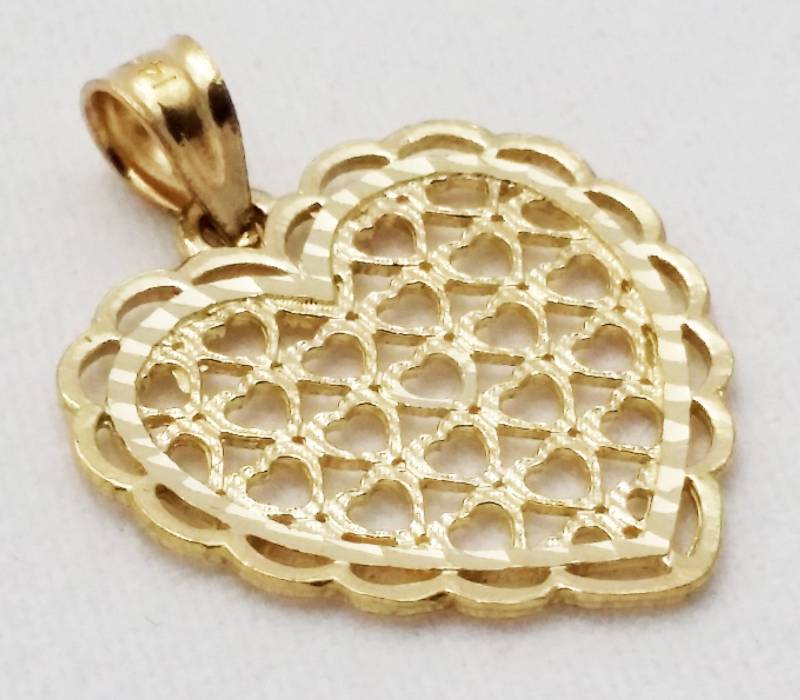 Diamantschliff Herz Anhänger von ArevGold