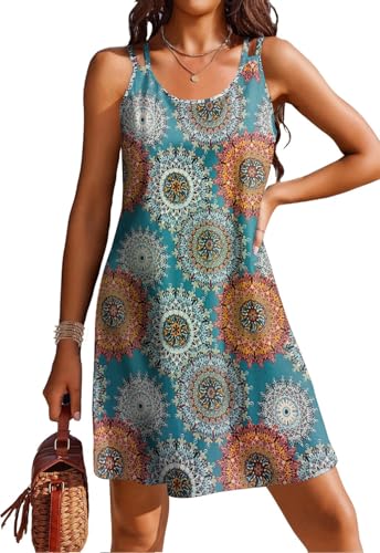 Arevill Damen Strandkleid Spaghetti Ärmellose Bikini Cover Up U Ausschnitt Häkelt Strandponcho Sommer Bademode Strand Crochet von Arevill