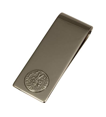 Arfasatti Massif Geldklammer Florin von Florenz in 925 Sterling Silber Glatte Artisan Made in Italy von Arfasatti