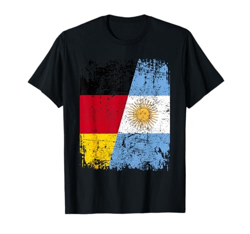 ARGENTINIEN DEUTSCHLAND Flagge | Damen Herren Kinder T-Shirt von Argentina Family Shop