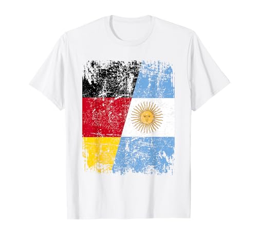 ARGENTINIEN DEUTSCHLAND Flagge | Damen Herren Kinder T-Shirt von Argentina Family Shop