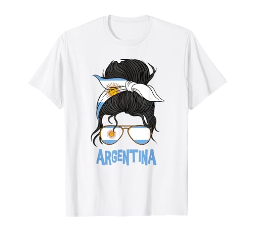 Argentinien für Mädchen Argentinische Flagge für Frauen Argentinien T-Shirt von Argentina for Girls and Women
