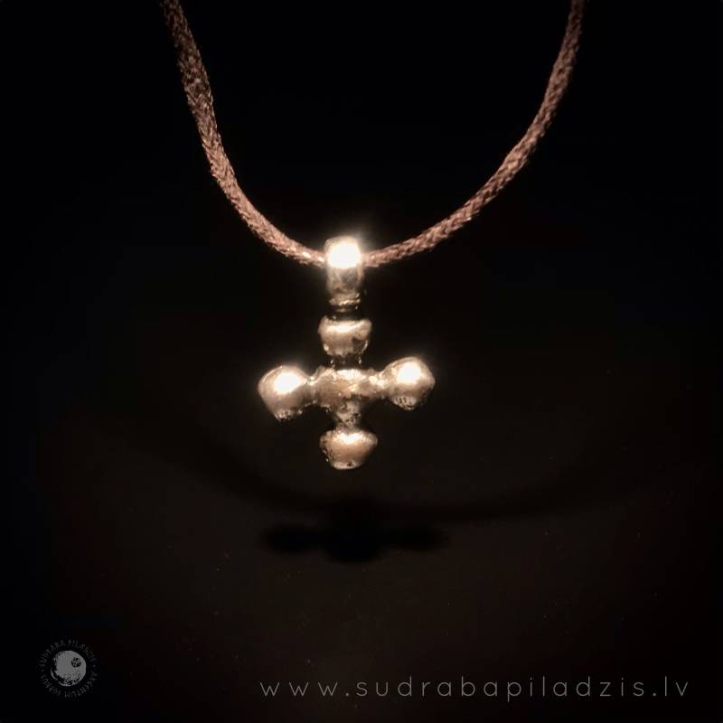 Kleines Kreuz Silber Anhänger - Amulett, Wikingerzeit von ArgentumSorbus