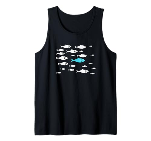 Fish Swim with the Current in the Sea T-Shirts für Damen und Herren Tank Top von Argument and Opposition Without Understanding Tees