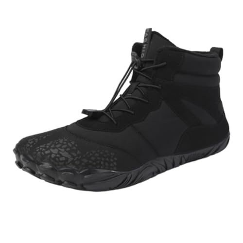 Argumub Barfuss Schuhe Damen Winter, Winter Barfußschuhe Damen Herren, Wasserdicht Barfußschuhe Damen Herbst Winter (6801-Schwarz, Erwachsene, 40, Numerisch, EU Schuhgrößensystem, M) von Argumub