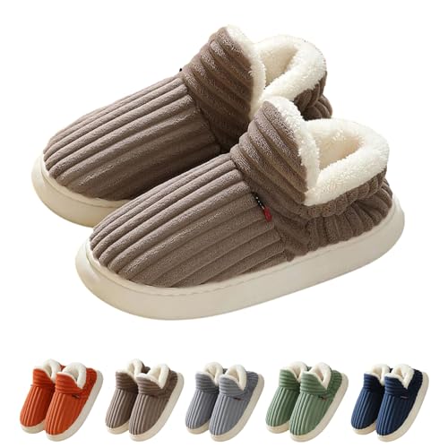 Argumub Dinorara - Plüsch Hausschuhe, dinorara hausschuhe, Cloud Original Unisex Winterfell Flauschige Schneestiefel (Braun, Erwachsene, Damen, 37, Numerisch (von/bis), EU Schuhgrößensystem, 38, M) von Argumub