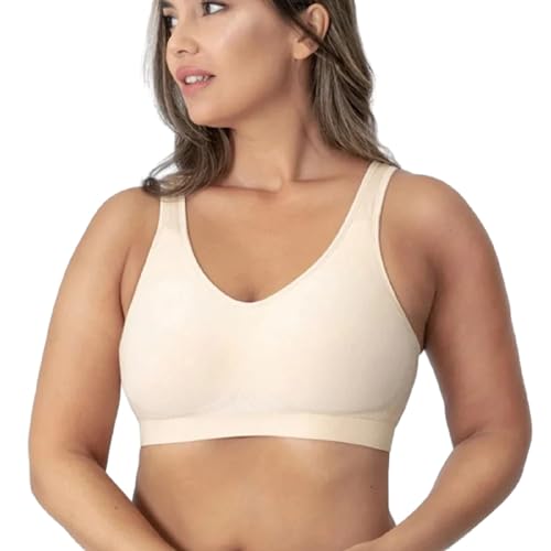 Argumub Glammering Shapewear BH Glammering Premium Wireless Shaper Bra Sports Bra Bustier Push up Padded (DE/NL/SE/PL, Alphanumerisch, 3XL, Regular, Regular, Beige) von Argumub