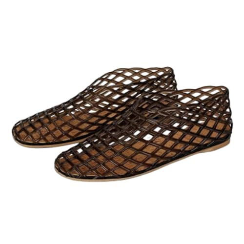 Argumub Jelly-Schuhe für Damen, Mesh-Ballerinas, Jelly-Sandalen zum Hineinschlüpfen (Schwarz, Erwachsene, 37, Numerisch, EU Schuhgrößensystem, M) von Argumub