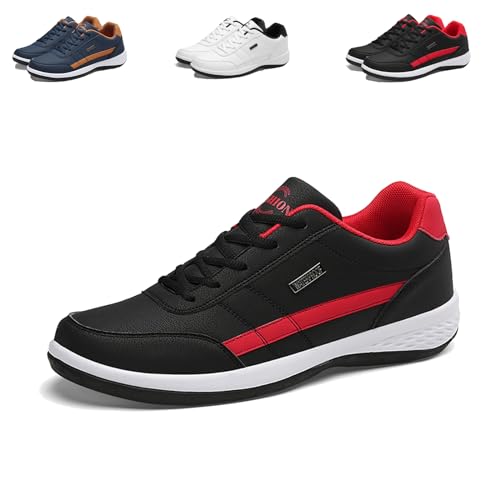 Argumub OrthoX ergonomische schmerzlindernde Komfortschuhe Unisex Turnschuhe Outdoor-lässige Schuhe Laufschuhe (Schwarzrot, Erwachsene, 43, Numerisch, EU Schuhgrößensystem, M) von Argumub