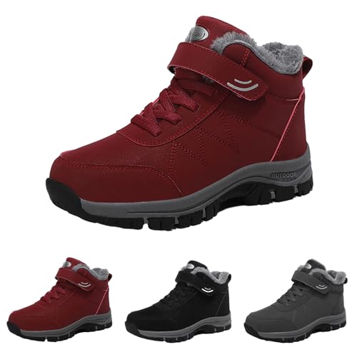 Argumub Orthoboots Pro - Ergonomische Winterstiefel, Warm Rutschfeste Wander Workout schuhe für Damen und Herren (Rot, Erwachsene, 39, Numerisch, EU Schuhgrößensystem, M) von Argumub