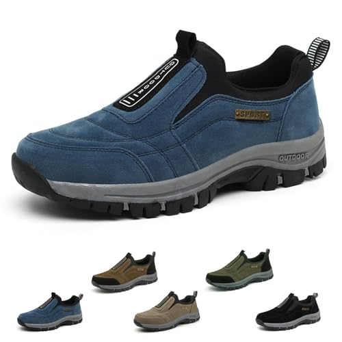 Argumub Orthomotion Gesundheitsschuh, Podowalk Wander und Komfortschuh, Hatme Schuhe Orthopädische Herren Wanderschuhe (Blau, Erwachsene, 44, Numerisch, EU Schuhgrößensystem, M) von Argumub