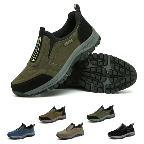 Argumub Orthomotion Gesundheitsschuh, Podowalk Wander und Komfortschuh, Hatme Schuhe Orthopädische Herren Wanderschuhe (Grün, Erwachsene, 45, Numerisch, EU Schuhgrößensystem, M) von Argumub