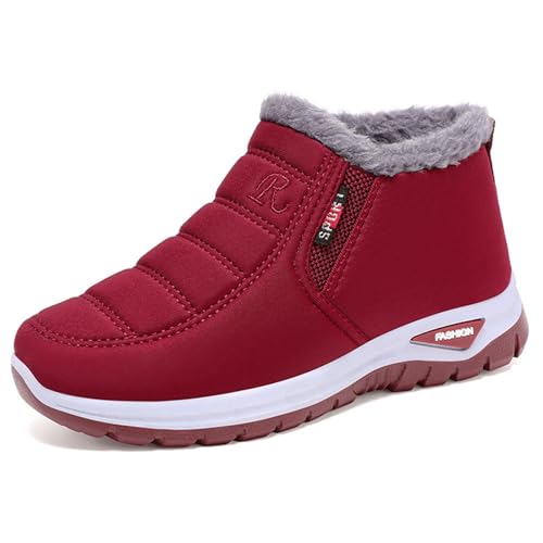 Argumub Podofit Winterstiefel, PODOmax PODOfit Orthopädischer Winterstiefel, Rutschfeste Warm Slip-On Boots Unisex (Rot, Erwachsene, Damen, 42, Numerisch, EU Schuhgrößensystem, M) von Argumub