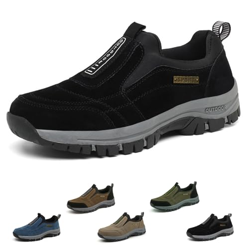 Argumub Podowalk Wander und Komfortschuh, Hatme Schuhe Orthopädische Herren Wanderschuhe Sportschuhe Atmungsaktive Leichte Schuhe (Schwarz, Erwachsene, Herren, 39, Numerisch, EU Schuhgrößensystem, M) von Argumub