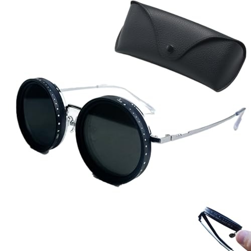 Argumub Wizy Sunglasses, Sonnenbrille Mit Einstellbarer Tönung 400-V-Linse Mit 1-9-Gang-Steuerung Integrierter Nd-Filter Polarisierte (A-1) von Argumub