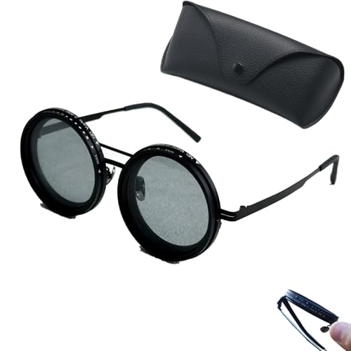 Argumub Wizy Sunglasses, Sonnenbrille Mit Einstellbarer Tönung 400-V-Linse Mit 1-9-Gang-Steuerung Integrierter Nd-Filter Polarisierte (A-2) von Argumub