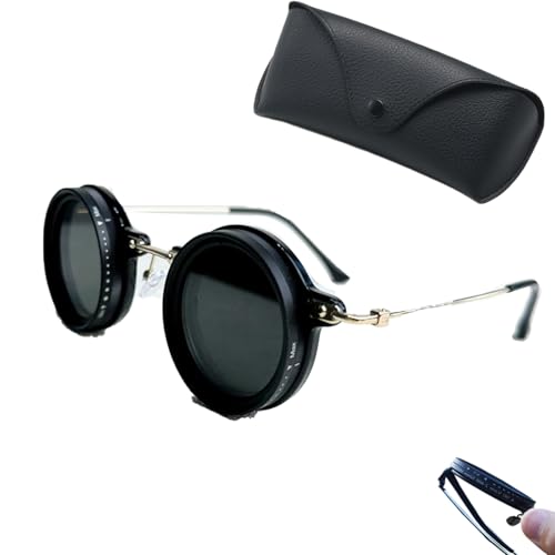 Argumub Wizy Sunglasses, Sonnenbrille Mit Einstellbarer Tönung 400-V-Linse Mit 1-9-Gang-Steuerung Integrierter Nd-Filter Polarisierte (A-3) von Argumub