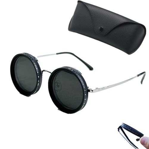 Argumub Wizy Sunglasses, Sonnenbrille Mit Einstellbarer Tönung 400-V-Linse Mit 1-9-Gang-Steuerung Integrierter Nd-Filter Polarisierte (A-5) von Argumub