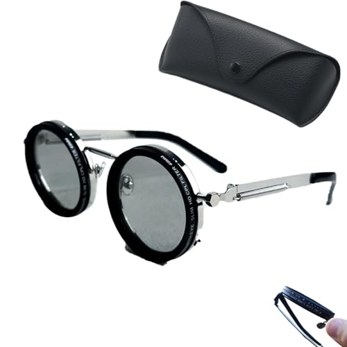 Argumub Wizy Sunglasses, Sonnenbrille Mit Einstellbarer Tönung 400-V-Linse Mit 1-9-Gang-Steuerung Integrierter Nd-Filter Polarisierte (A-7) von Argumub