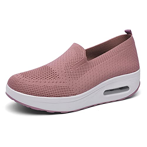 Argumub Women's Orthopedic Sneakers, Damen Slip-On orthopädische Sneaker mit Fußgewölbeunterstützung (Rosa, Erwachsene, 39, Numerisch, EU Schuhgrößensystem, M) von Argumub