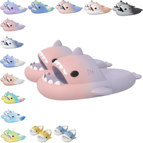 Sharklas Originales Kids, Cloud Shark Slides, Hai-Sandalen, offene Zehenpantoffeln, lässige Jungen- und Mädchen-Strandschuhe (A1, Jugendliche, 34, Numerisch (von/bis), EU Schuhgrößensystem, 35, M) von Argumub