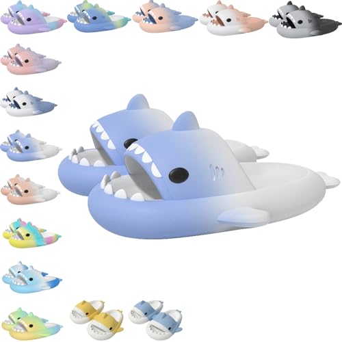 Sharklas Originales Kids, Cloud Shark Slides, Hai-Sandalen, offene Zehenpantoffeln, lässige Jungen- und Mädchen-Strandschuhe (I1, Grundschulkind, 32, Numerisch (von/bis), EU Schuhgrößensystem, 33, M) von Argumub