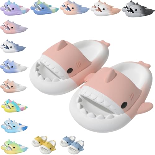 Sharklas Originales Kids, Cloud Shark Slides, Hai-Sandalen, offene Zehenpantoffeln, lässige Jungen- und Mädchen-Strandschuhe (N1, Grundschulkind, 25, Numerisch (von/bis), EU Schuhgrößensystem, 26, M) von Argumub