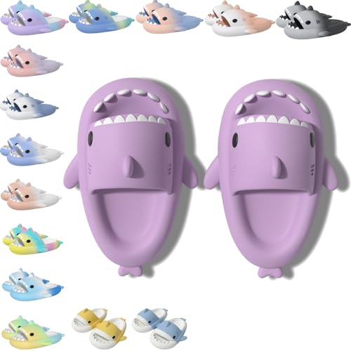 Sharklas Originales Kids, Cloud Shark Slides, Hai-Sandalen, offene Zehenpantoffeln, lässige Jungen- und Mädchen-Strandschuhe (P1, Grundschulkind, 27, Numerisch (von/bis), EU Schuhgrößensystem, 28, M) von Argumub